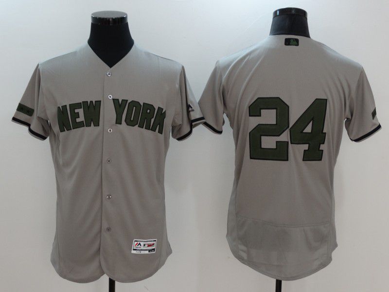 2017 Men MLB New York Yankees #24 Gary Sanchez Grey Elite Commemorative Edition Jerseys->pittsburgh pirates->MLB Jersey